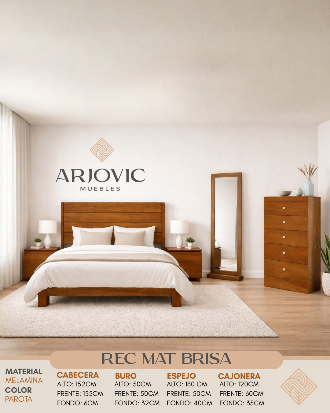 Recamara Brisa Con Cajonera 